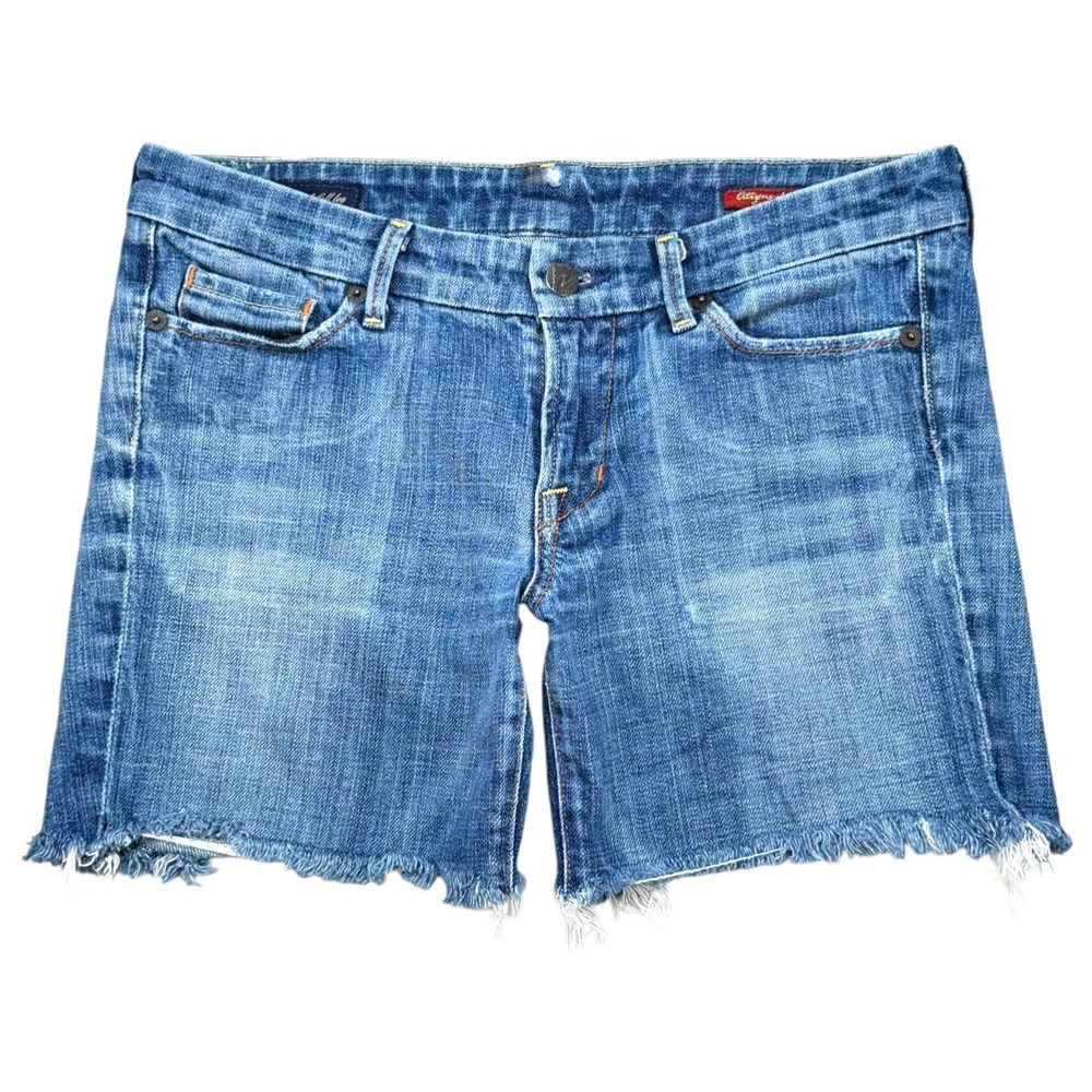 Citizens of Humanity Vintage Ingrid 003 Denim Cutoff Shorts Sz 23 Low Rise USA